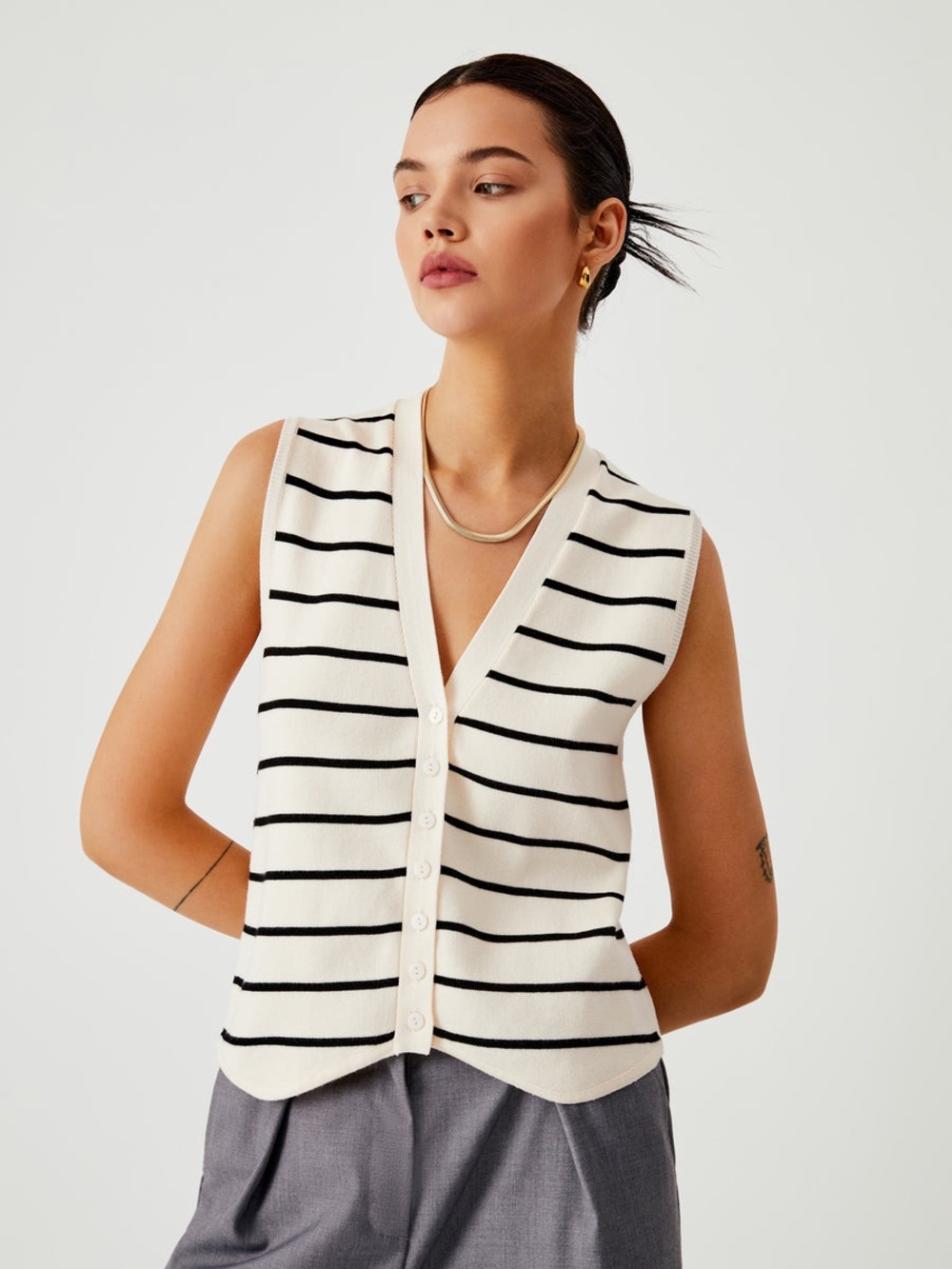 Commense Effortless Stripe Vest